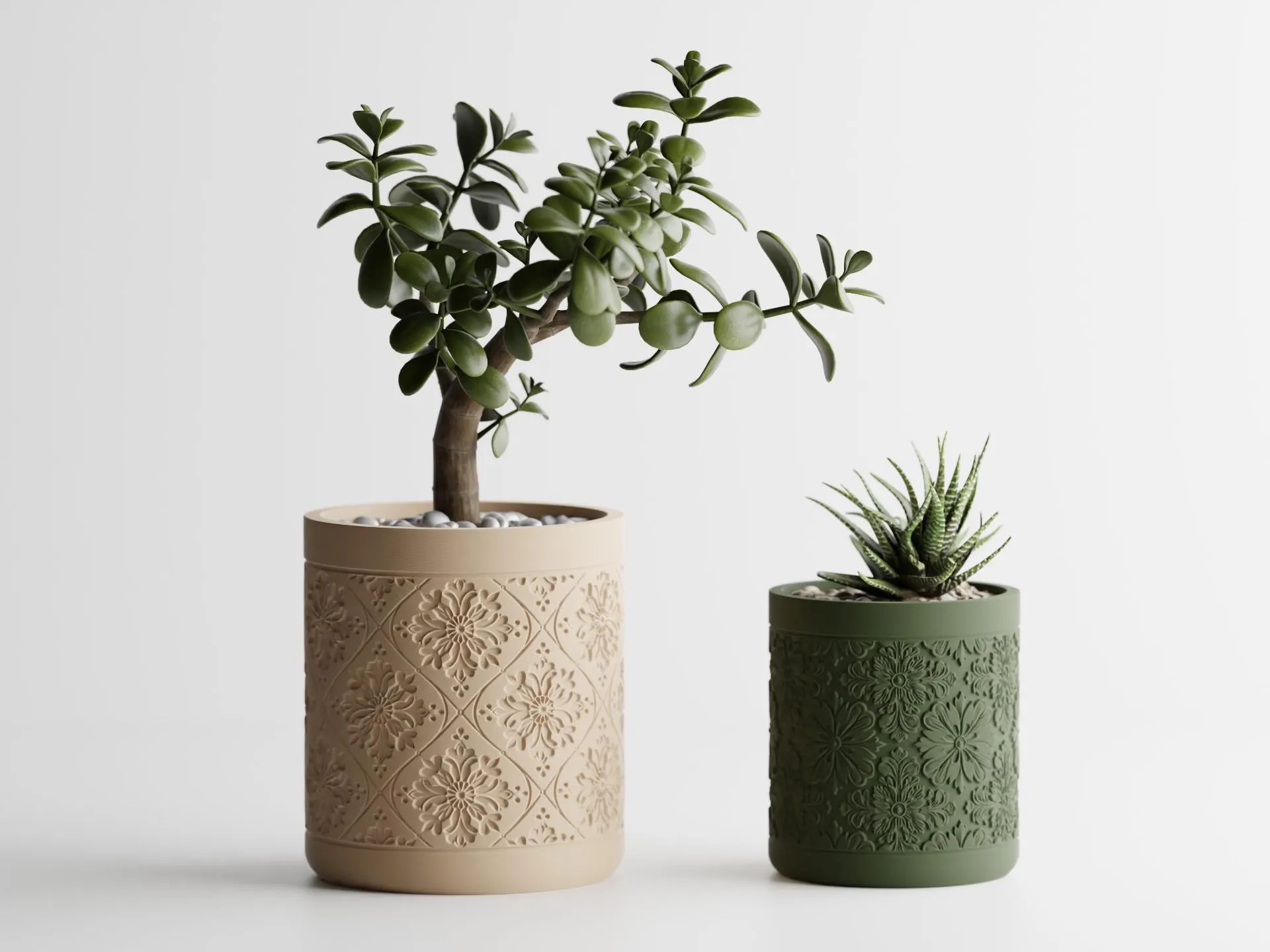 15588915771-vasos-de-plantas-com-padrao-floral.jpg Vaso Decorativo para Plantas com Padrão Floral - Imagem 1
