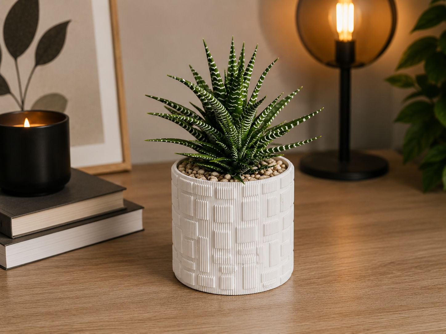 15609237165-vaso-decorativo-para-plantas-motive-branco.jpg Vaso Decorativo Para Plantas Motive - Imagem 1